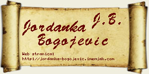 Jordanka Bogojević vizit kartica